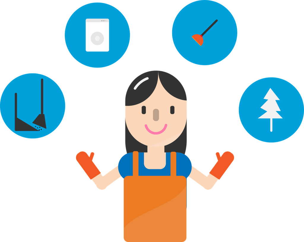 Cleaning Service Character Woman - tagechos / Pixabay