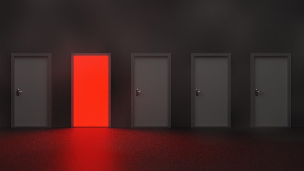 Doors Entrance Choices Red Danger - torstensimon / Pixabay