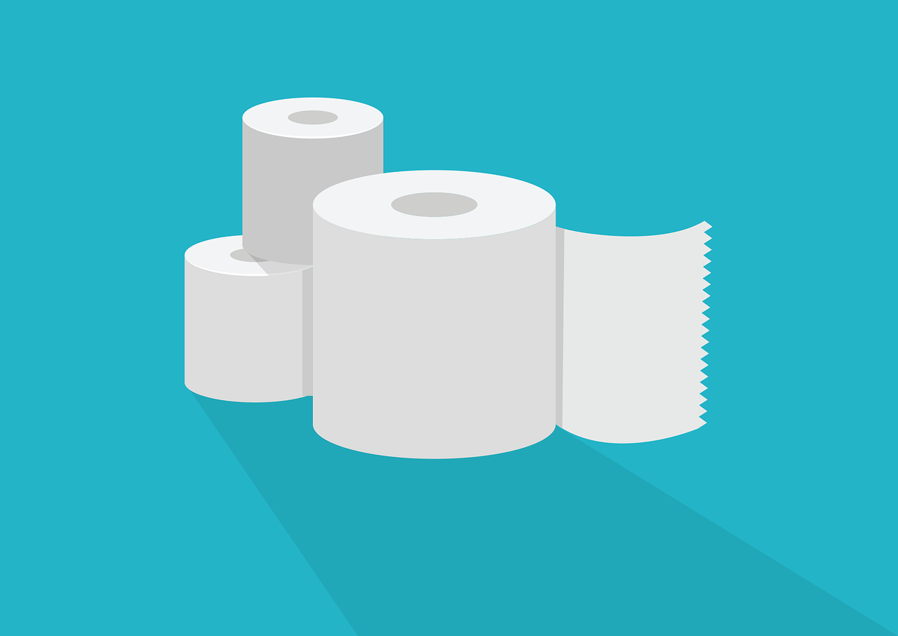 Toilet Paper Paper Roll Toilet  - dapple-designers / Pixabay